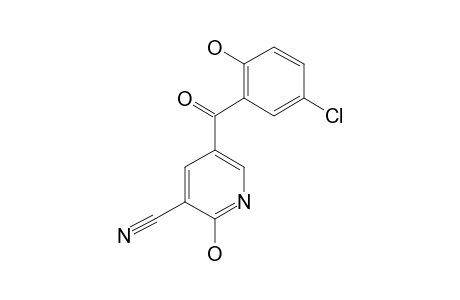 3-CYANO-2-HYDROXY-5-(2-HYDROXY-5-CHLOROBENZOYL)-PYRIDINE