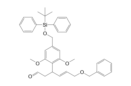 6-(Benzyloxy)-3-[4'-(t-butyldiphenylsilyloxy)methyl-2',6'-dimethoxyphenyl]hex-4-en-1-al