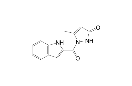 1-(!H-Indole-2'-carbonyl)-5-methyl-1,2-dihydropyrazol-3-one