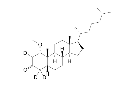 (1S,2R,5R,8S,9S,10S,13R,14S,17R)-2,4,4-trideuterio-1-methoxy-10,13-dimethyl-17-[(2R)-6-methylheptan-2-yl]-2,5,6,7,8,9,11,12,14,15,16,17-dodecahydro-1H-cyclopenta[a]phenanthren-3-one
