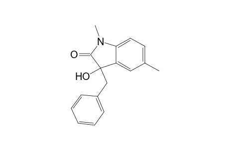 1,5-Dimethyl-3-oxidanyl-3-(phenylmethyl)indol-2-one