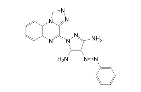 1-([1,2,4]triazolo[4,3-a]quinoxalin-4-yl)-4-(phenyldiazenyl)-1H-pyrazole-3,5-diamine