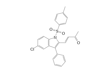 (3E)-4-[5-Chloro-1-(4-methyl-phenyl)sulfonyl-3-phenyl-1H-indol-2-yl-]-but-3-en-2-one