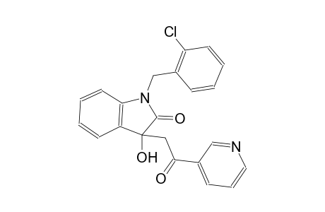 1-(2-chlorobenzyl)-3-hydroxy-3-[2-oxo-2-(3-pyridinyl)ethyl]-1,3-dihydro-2H-indol-2-one