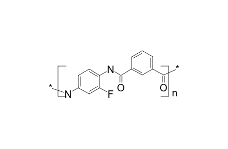 Polyamide on the basis of 6-fluoro-1,4-phenylenediamine and isophthalic acid