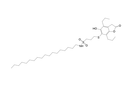 1-Propanesulfonamide, 3-[(2,3-dihydro-5-hydroxy-2-oxo-4,7-dipropyl-6-benzofuranyl)thio]-N-octadecyl-