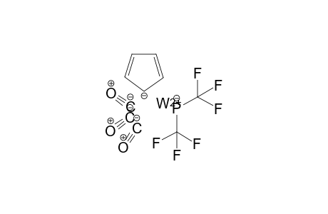 Tungsten(II) bis(trifluoromethyl)phosphanide cyclopenta-2,4-dien-1-ide tricarbonyl