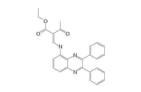 2-[(2,3-DIPHENYLQUINOXALIN-5-YLAMINO)-METHYLENE]-3-OXOBUTENOIC_ACID_ETHYLESTER;MAJOR_ISOMER