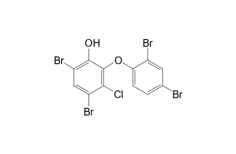 2-[2,4-bis(bromanyl)phenoxy]-4,6-bis(bromanyl)-3-chloranyl-phenol