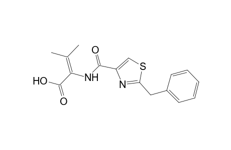 2-Butenoic acid, 3-methyl-2-[[[2-(phenylmethyl)-4-thiazolyl]carbonyl]amino]-