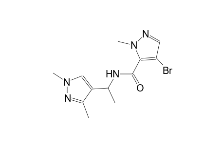 4-bromo-N-[1-(1,3-dimethyl-1H-pyrazol-4-yl)ethyl]-1-methyl-1H-pyrazole-5-carboxamide