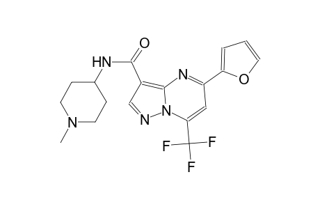 5-(2-furyl)-N-(1-methyl-4-piperidinyl)-7-(trifluoromethyl)pyrazolo[1,5-a]pyrimidine-3-carboxamide
