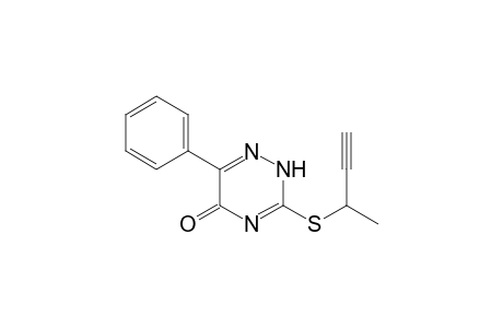 1,2,4-Triazin-5(2H)-one, 3-[(1-methyl-2-propynyl)thio]-6-phenyl-