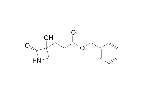 (phenylmethyl) 3-(3-oxidanyl-2-oxidanylidene-azetidin-3-yl)propanoate