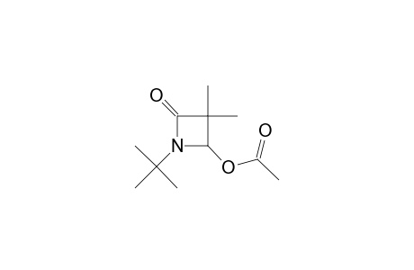 2-Azetidinone, 4-(acetyloxy)-1-(1,1-dimethylethyl)-3,3-dimethyl-