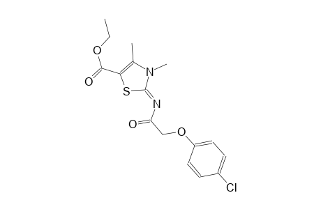 5-thiazolecarboxylic acid, 2-[[(Z)-2-(4-chlorophenoxy)-1-oxoethyl]imino]-2,3-dihydro-3,4-dimethyl-, ethyl ester, (2Z)-