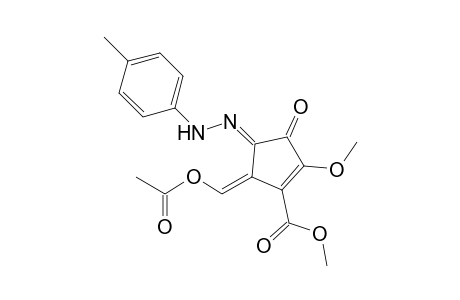Methyl 5-(acetoxymethylene)-4-[(4'-methylphenyl)hydrazono]-2-methoxy-3-oxo-1-cyclopentene-1-carboxylate