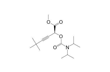 (S)-2-(N,N-DIISOPROPYLCARBAMOYLOXY)-5,5-DIMETHYLHEX-3-YNOIC-ACID-METHYLESTER