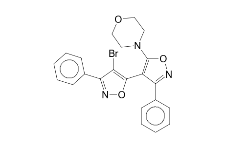 Isoxazol, 4-bromo-3-phenyl-5-[(5'-morpholino-3'-phenyl)isoxazol-4'-yl]-
