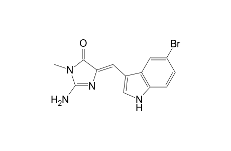 4H-Imidazol-4-one, 2-amino-5-[(5-bromo-1H-indol-3-yl)methylene]-3,5-dihydro-3-methyl-, (E)-