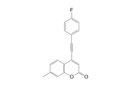 4-((4-fluorophenyl)ethynyl)-7-methyl-2H-chromen-2-one