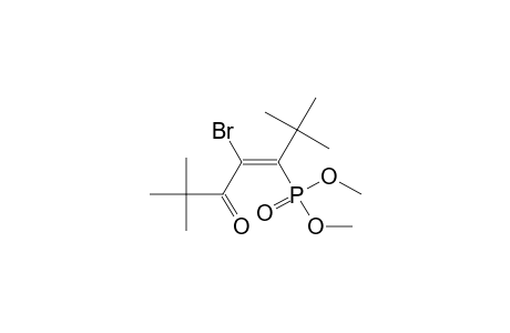 Phosphonic acid, [2-bromo-1-(1,1-dimethylethyl)-4,4-dimethyl-3-oxo-1-pentenyl]-, dimethyl ester, (E)-
