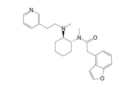 trans-(+-)-N-methyl-N-[2-{methyl[2-(3-pyridyl)ethyl]amino}cyclohexyl-4-benzofuranacetamide