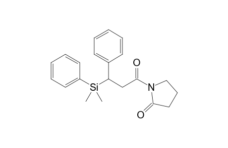 1-[3-[dimethyl(phenyl)silyl]-1-oxo-3-phenylpropyl]-2-pyrrolidinone