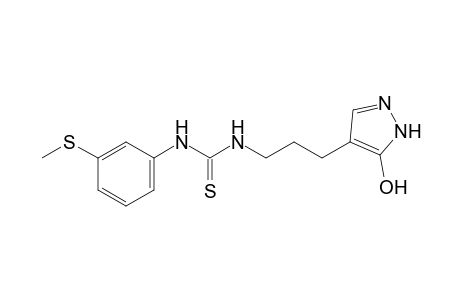 1-[m-(methylthio)phenyl]-3-[3-(5-oxo-2-pyrazolin-4-yl)propyl]-2-thiourea