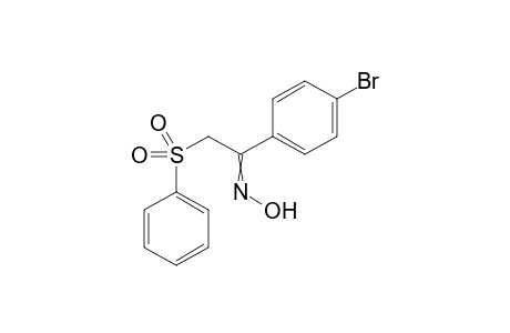 1-(4-Bromophenyl)-2-(phenylsulfonyl)ethan-1-one oxime