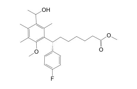 (7R)-7-(4-fluorophenyl)-7-[5-(1-hydroxyethyl)-2-methoxy-3,4,6-trimethyl-phenyl]enanthic acid methyl ester