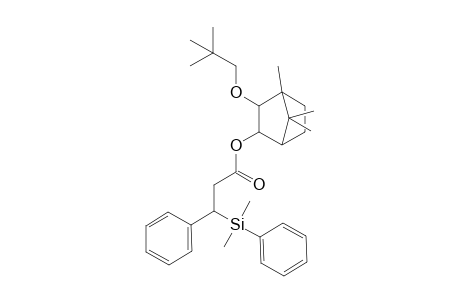 (1R,2S,3R,4S)-2-(2',2'-Dimethylpropoxy)-1,7,7-trimethylbicyclo[2.2.1]heptan-3-yl (3"R) and (3"S)-3"-dimethyl(phenyl)silyl-3"-phenylpropanoate