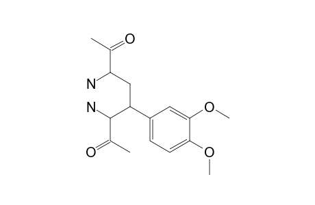 (+-)-1,4-Diacetyl-3-(3,4-dimethoxyphenyl)-1,4-diaminobutane