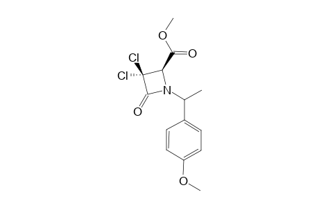 3,3-Dichloro-1-[1-(4-methoxyphenyl)ethyl]-4-oxoazetidine-2-carboxylic acid methyl ester
