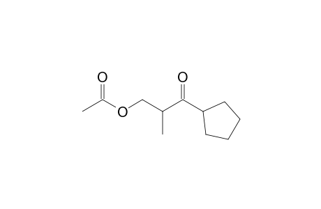 (3-cyclopentyl-2-methyl-3-oxidanylidene-propyl) ethanoate