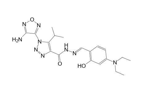 1-(4-amino-1,2,5-oxadiazol-3-yl)-N'-{(E)-[4-(diethylamino)-2-hydroxyphenyl]methylidene}-5-isopropyl-1H-1,2,3-triazole-4-carbohydrazide
