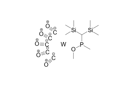 Bis(trimethylsilyl)methyl-methoxy-methyl-phosphane tungsten pentacarbonyl