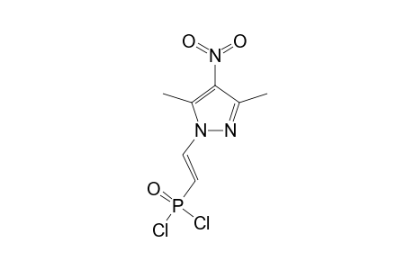 (E)-2-(3,5-DIMETHYL-4-NITROPYRAZOLYL)-ETHENYLPHOSPHONIC-ACID-DICHLOROANHYDRIDE