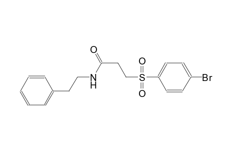 propanamide, 3-[(4-bromophenyl)sulfonyl]-N-(2-phenylethyl)-