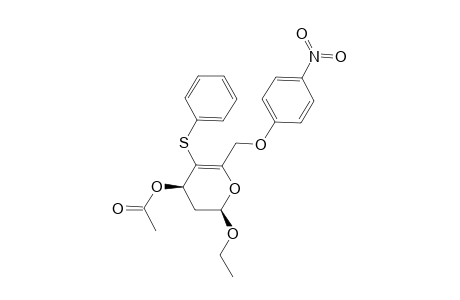 endo-(2.beta.,4.beta.)-4-Acetoxy-2-ethoxy-6-(4-nitrophenoxymethyl)-5-phenylthio-2H-3,4-dihydropyran