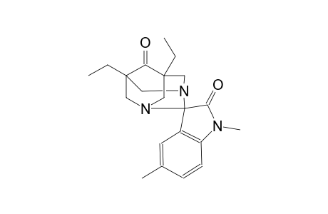 (1r,5R,7S)-5,7-diethyl-1',5'-dimethyl-1,3-diazaspiro[adamantane-2,3'-indoline]-2',6-dione