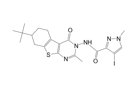 N-(7-tert-butyl-2-methyl-4-oxo-5,6,7,8-tetrahydro[1]benzothieno[2,3-d]pyrimidin-3(4H)-yl)-4-iodo-1-methyl-1H-pyrazole-3-carboxamide