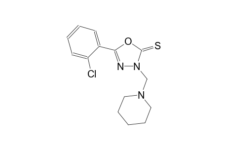 5-(2-chlorophenyl)-3-(1-piperidinylmethyl)-1,3,4-oxadiazole-2(3H)-thione