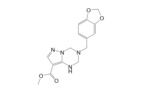 pyrazolo[1,5-a][1,3,5]triazine-8-carboxylic acid, 3-(1,3-benzodioxol-5-ylmethyl)-1,2,3,4-tetrahydro-, methyl ester