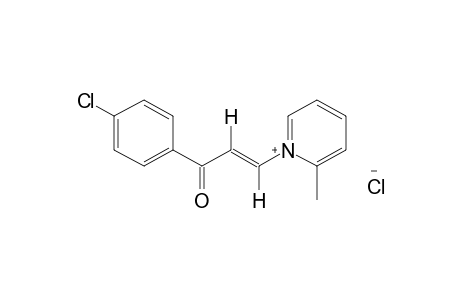 trans-1-[3-(p-CHLOROPHENYL)-3-OXOPROPENYL]-2-PICOLINIUM CHLORIDE