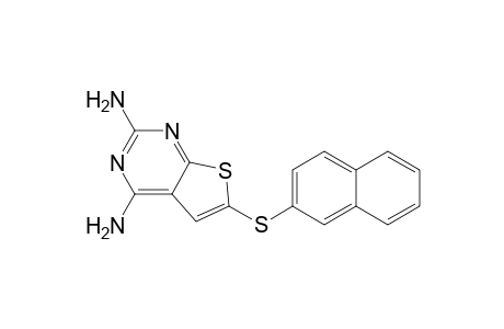 Thieno[2,3-d]pyrimidine-2,4-diamine, 6-(2-naphthalenylthio)-