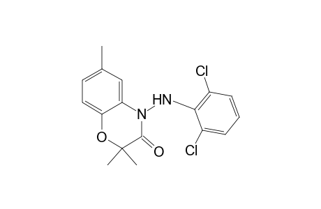 2H-1,4-Benzoxazin-3(4H)-one, 4-[(2,6-dichlorophenyl)amino]-2,2,6-trimethyl-