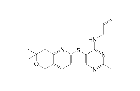 N-allyl-2,8,8-trimethyl-7,10-dihydro-8H-pyrano[3'',4'':5',6']pyrido[3',2':4,5]thieno[3,2-d]pyrimidin-4-amine