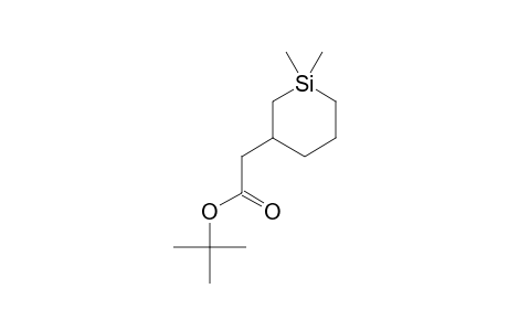 3-(TERT.-BUTOXYCARBONYL)-METHYL-1,1-DIMETHYL-1-SILACYCLOHEXANE