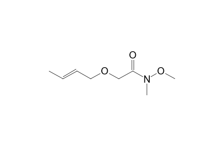 2-[(E)-but-2-enoxy]-N-methoxy-N-methyl-acetamide